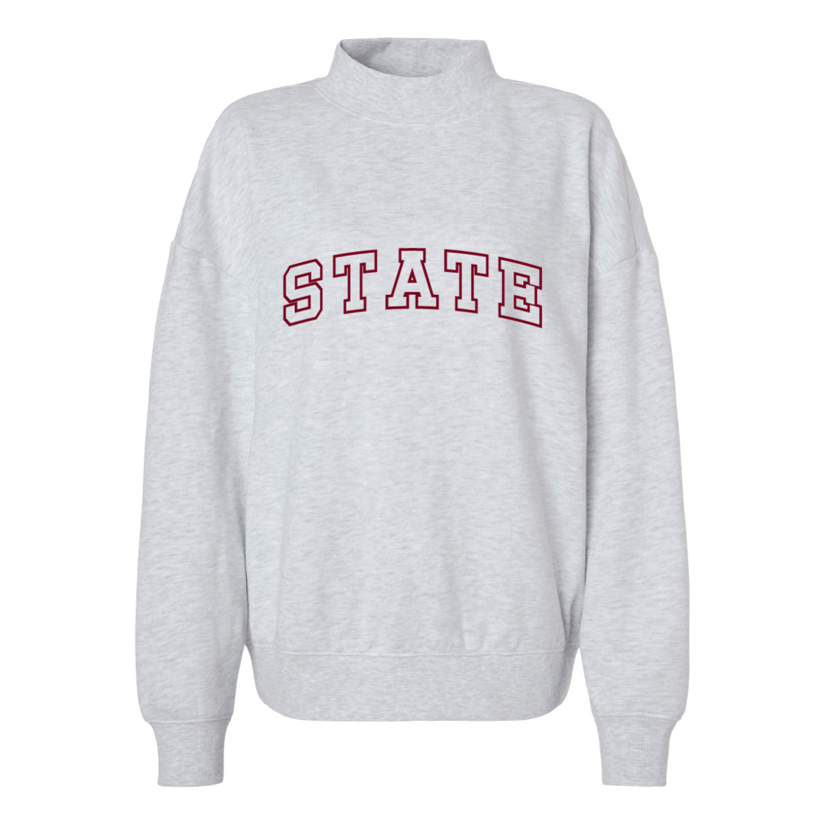 Independent Trading Co. Women's Midweight Mock Neck Sweatshirt- Embroidered Game Day