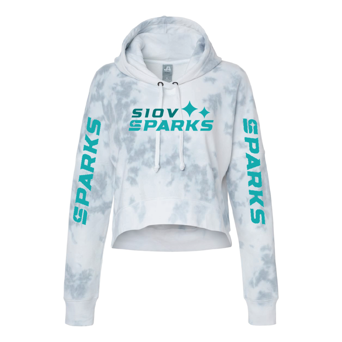 J. America Women's Crop Hooded Sweatshirt-SIOV
