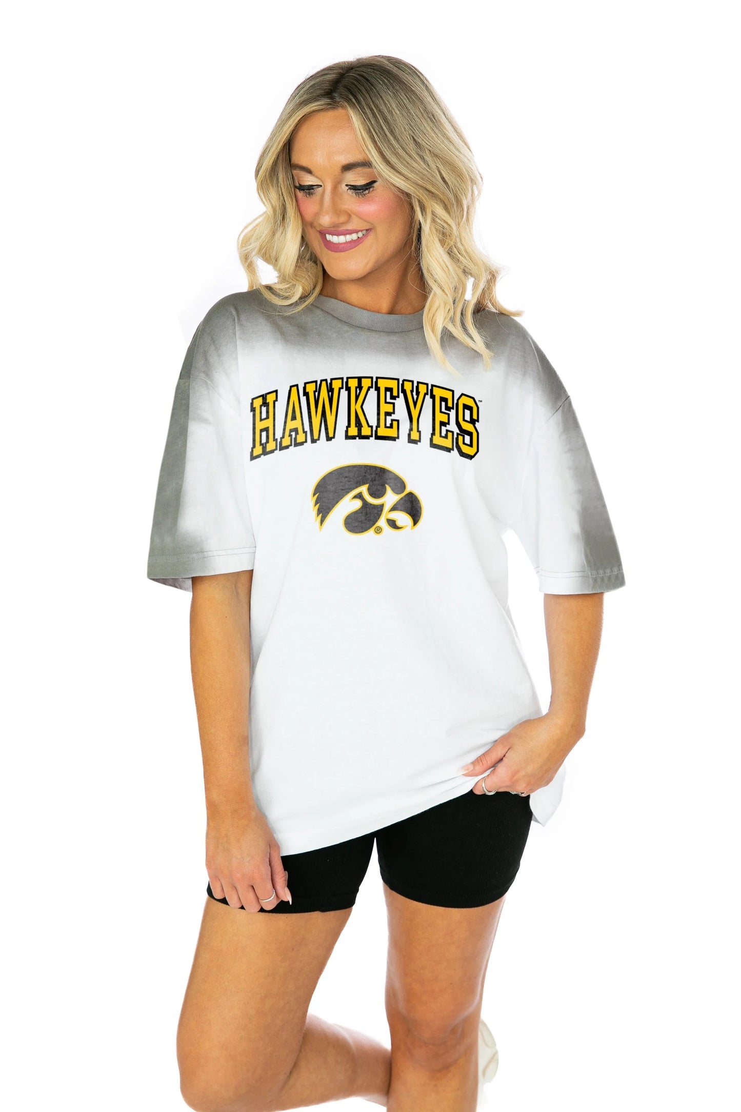 INTERCEPTION COLOR WAVE CREW NECK T-SHIRT
