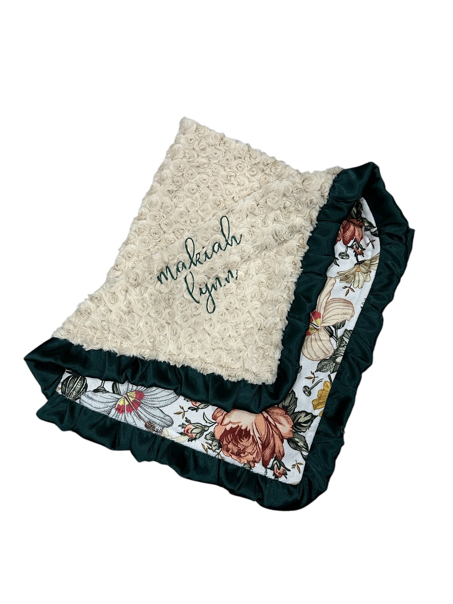 Vintage Floral Roses Blue