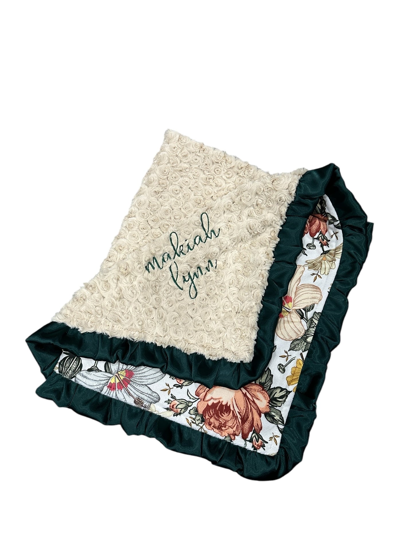 Vintage Floral Roses Blue