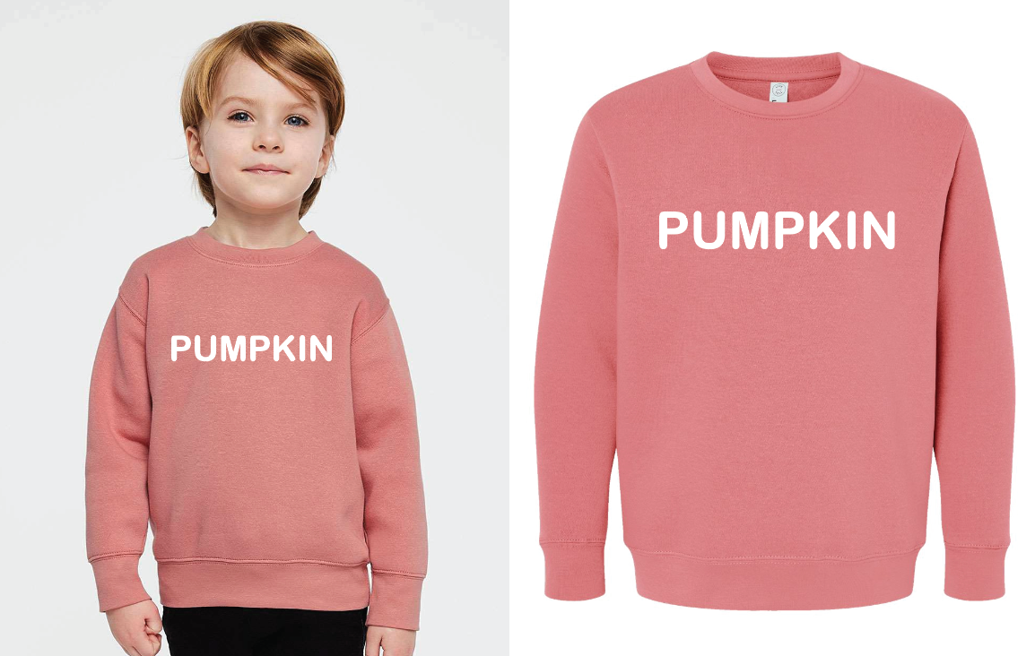 PUMPKIN Crewneck Sweatshirt Mauvelous Lincoln Lexi LLC