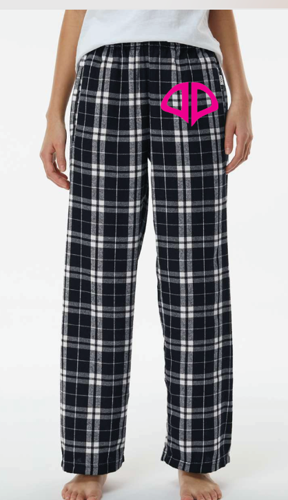 Devine Dancer Flannel Pant with Aqua Hip Logo