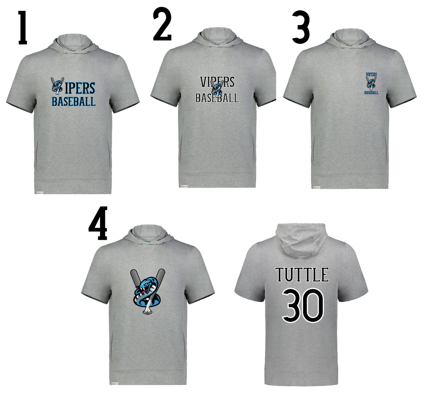 Holloway - Eco Revive™ Youth Ventura Soft Knit Short Sleeve Hoodie - Grey Heather