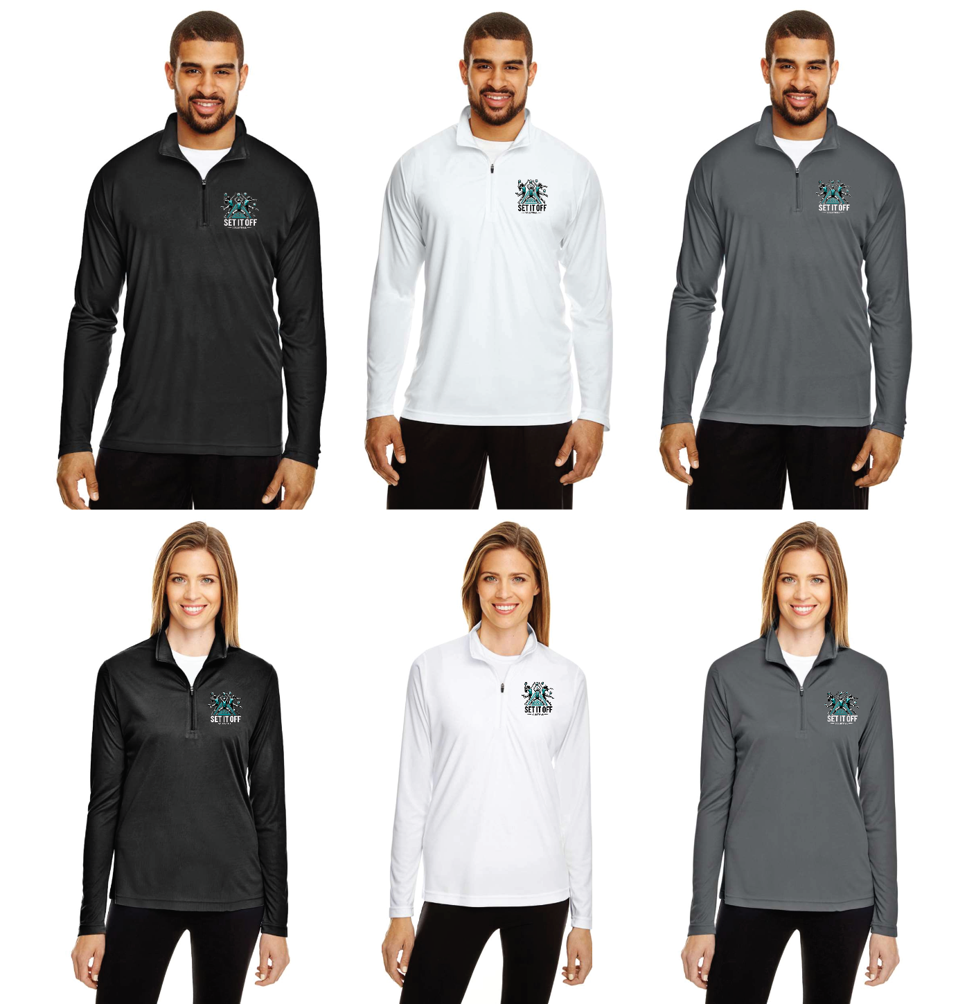 Team 365 - Zone Performance Quarter-Zip Pullover- Set It Off Logo