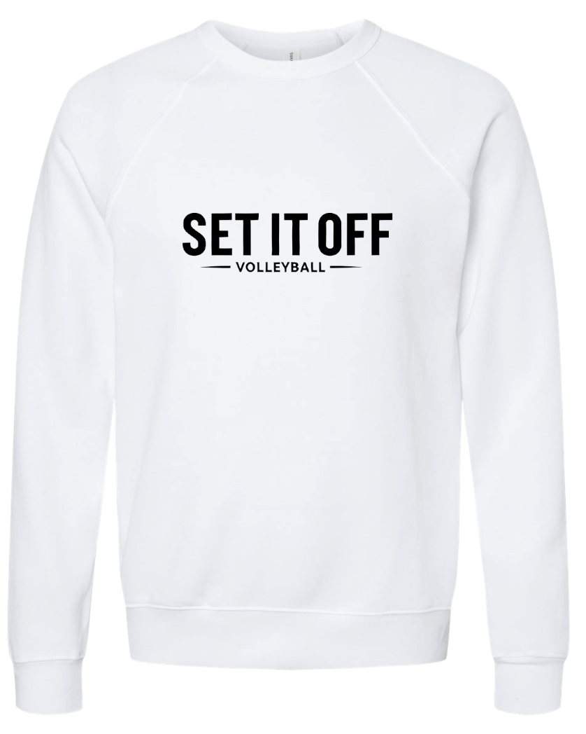 BELLA + CANVAS - Sponge Fleece Raglan Crewneck Sweatshirt- Set It Off