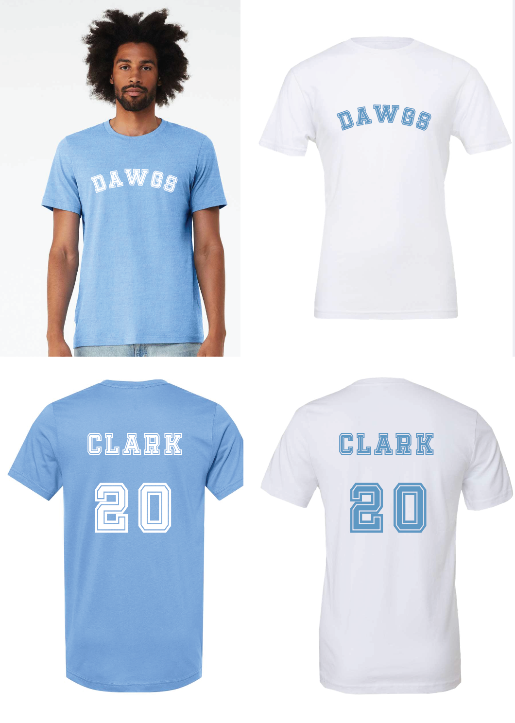 BELLA + CANVAS - Jersey Tee- DAWGS