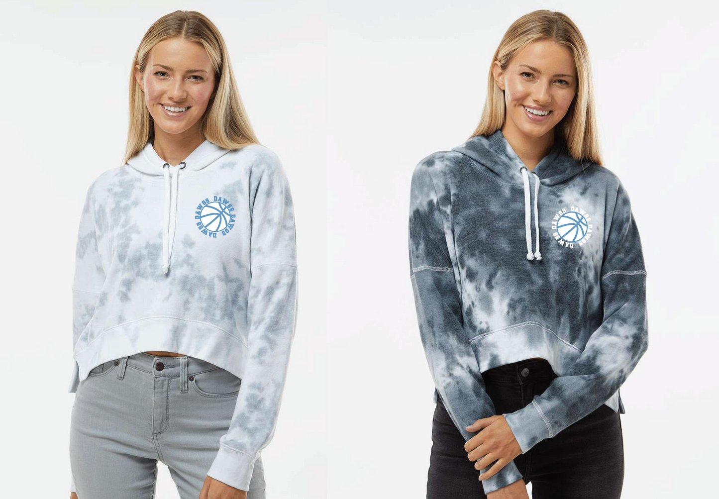 DAWGS BBall Women's Crop Hooded Sweatshirt