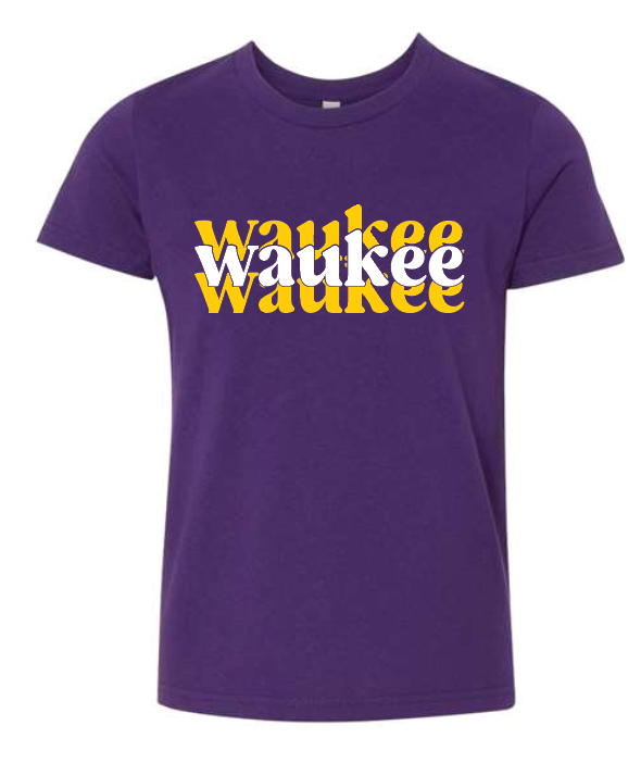 BELLA + CANVAS - Jersey Tee- Waukee Elementary 3 Lines (Matte or Glitter)