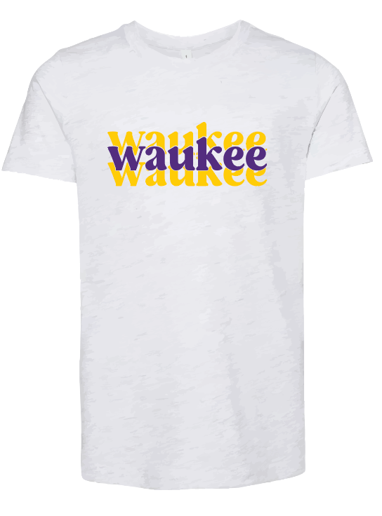 BELLA + CANVAS - Jersey Tee- Waukee Elementary 3 Lines (Matte or Glitter)