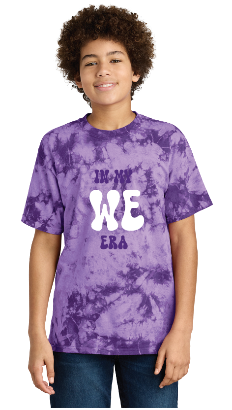 Port&Co.- In my WE era Crystal Tie Dye Tee (Matte or Glitter)