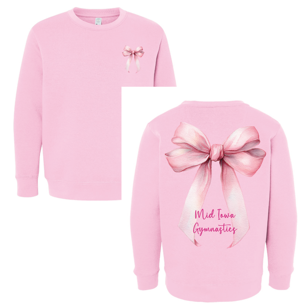 Mid Iowa Gymnastics Bow Crewneck