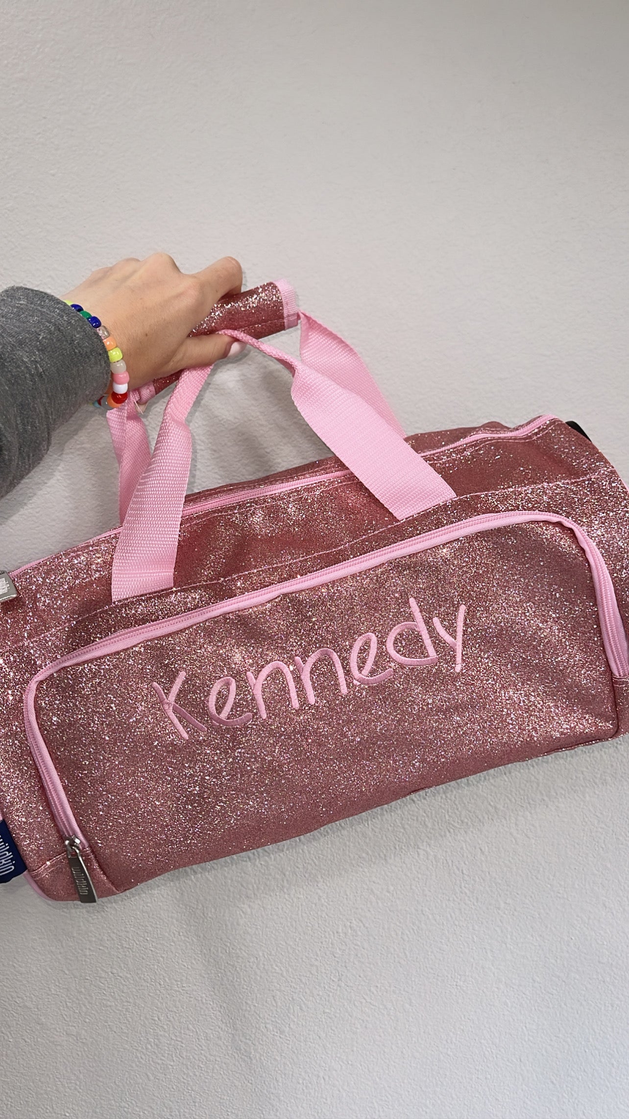 Pink Glitter Dance Bag