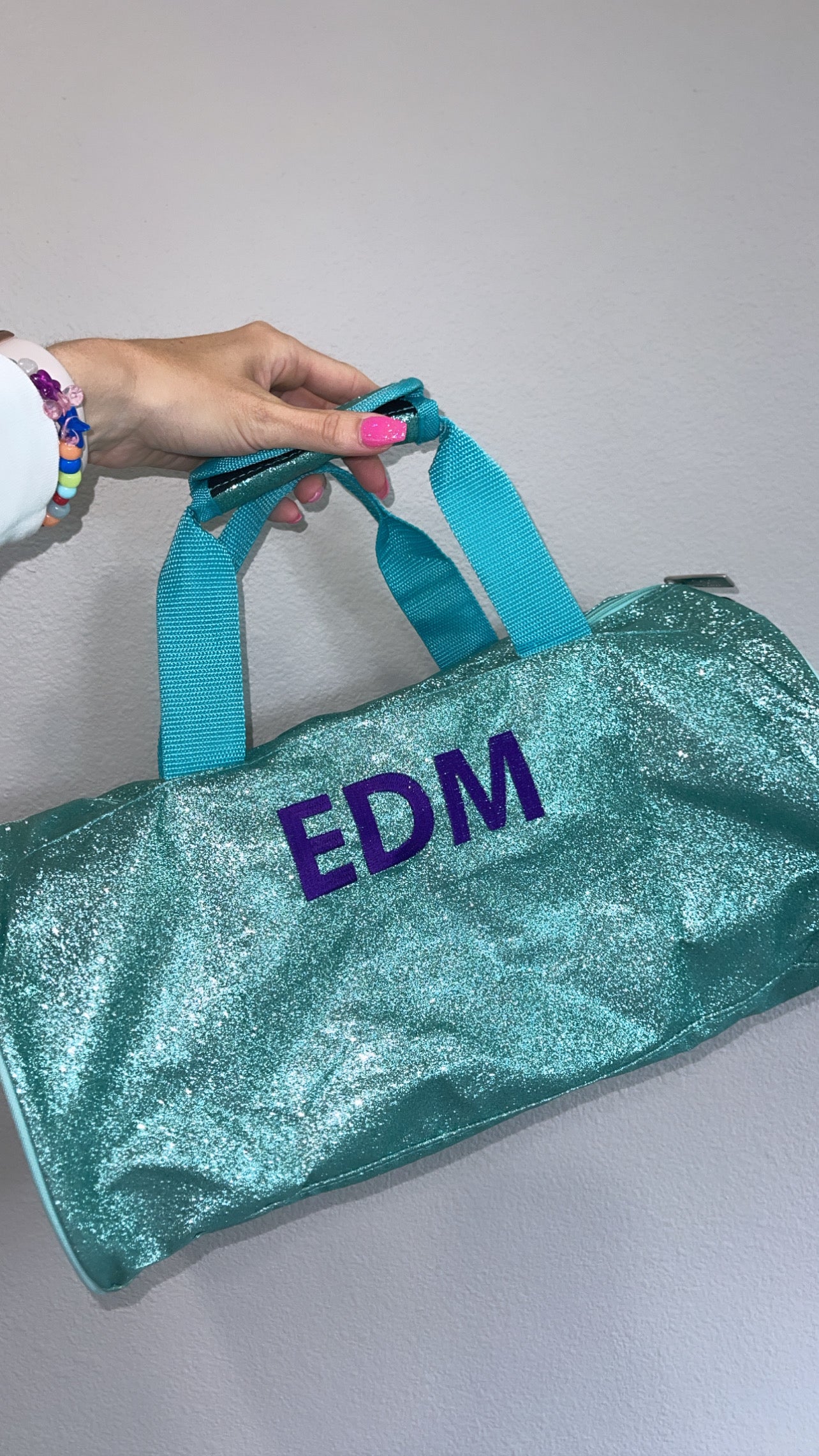 Blue Glitter Dance Bag