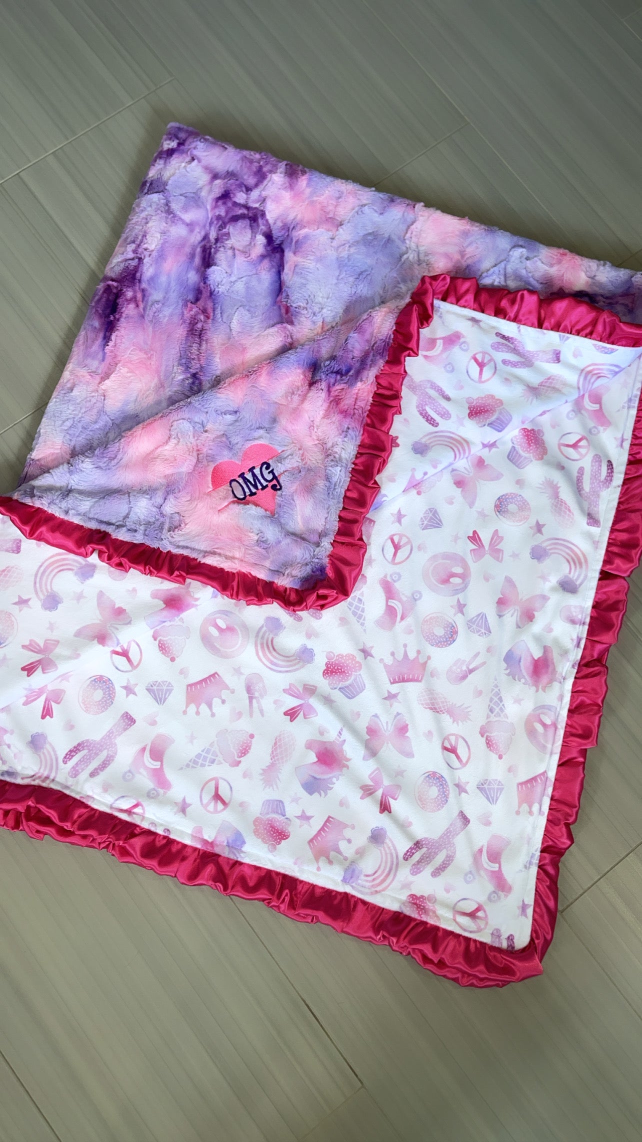 Silky Satin Solid Hot Pink