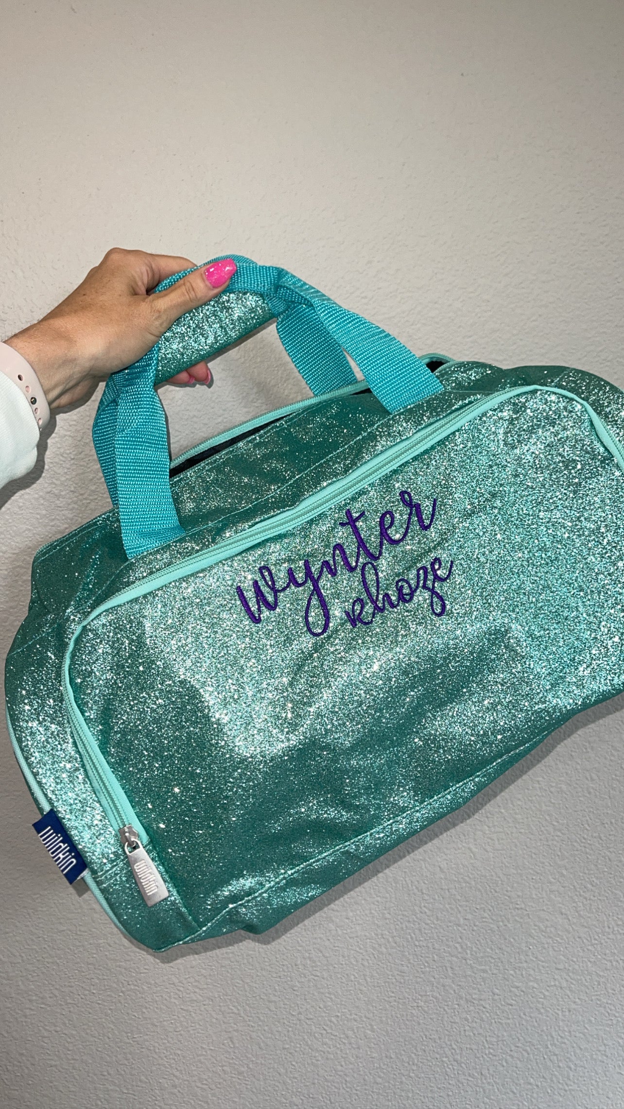 Blue Glitter Dance Bag