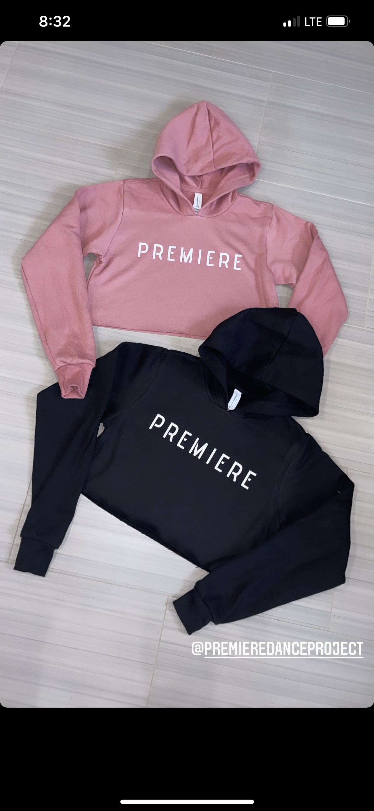 Premiere Crewneck Sweatshirt Crop