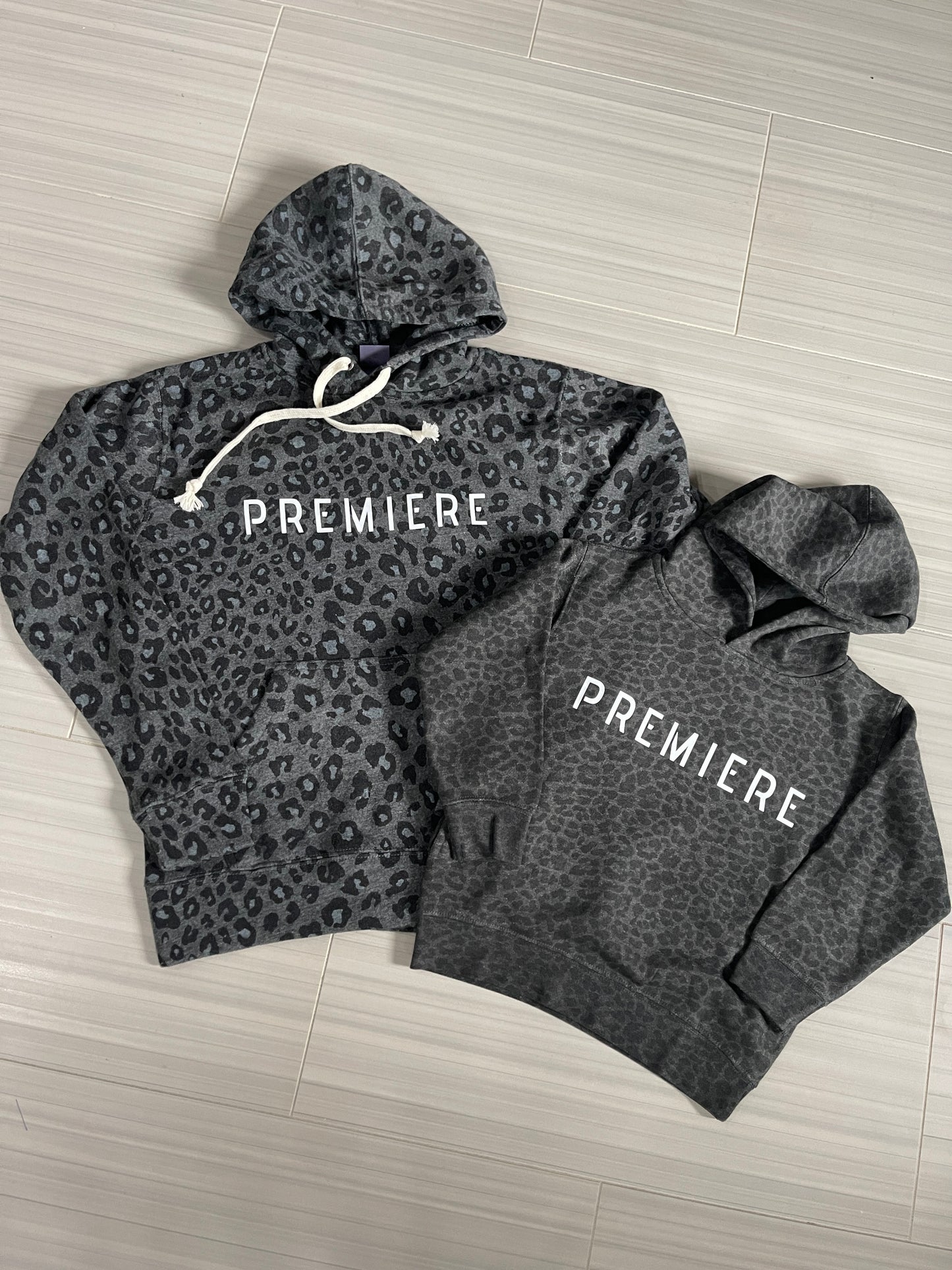 Premiere Black Leopard Hoodie