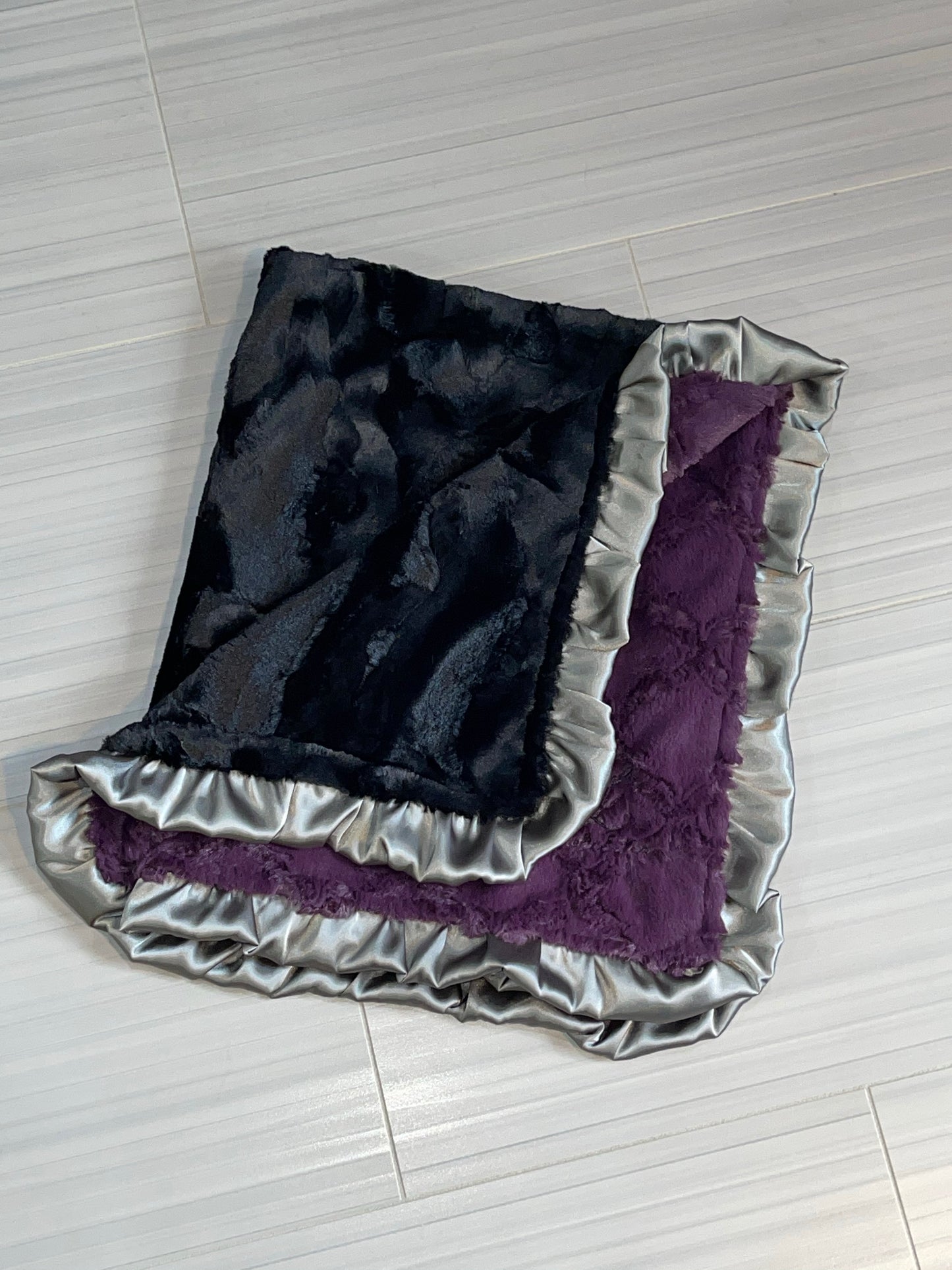 Silky Satin Solid Charcoal