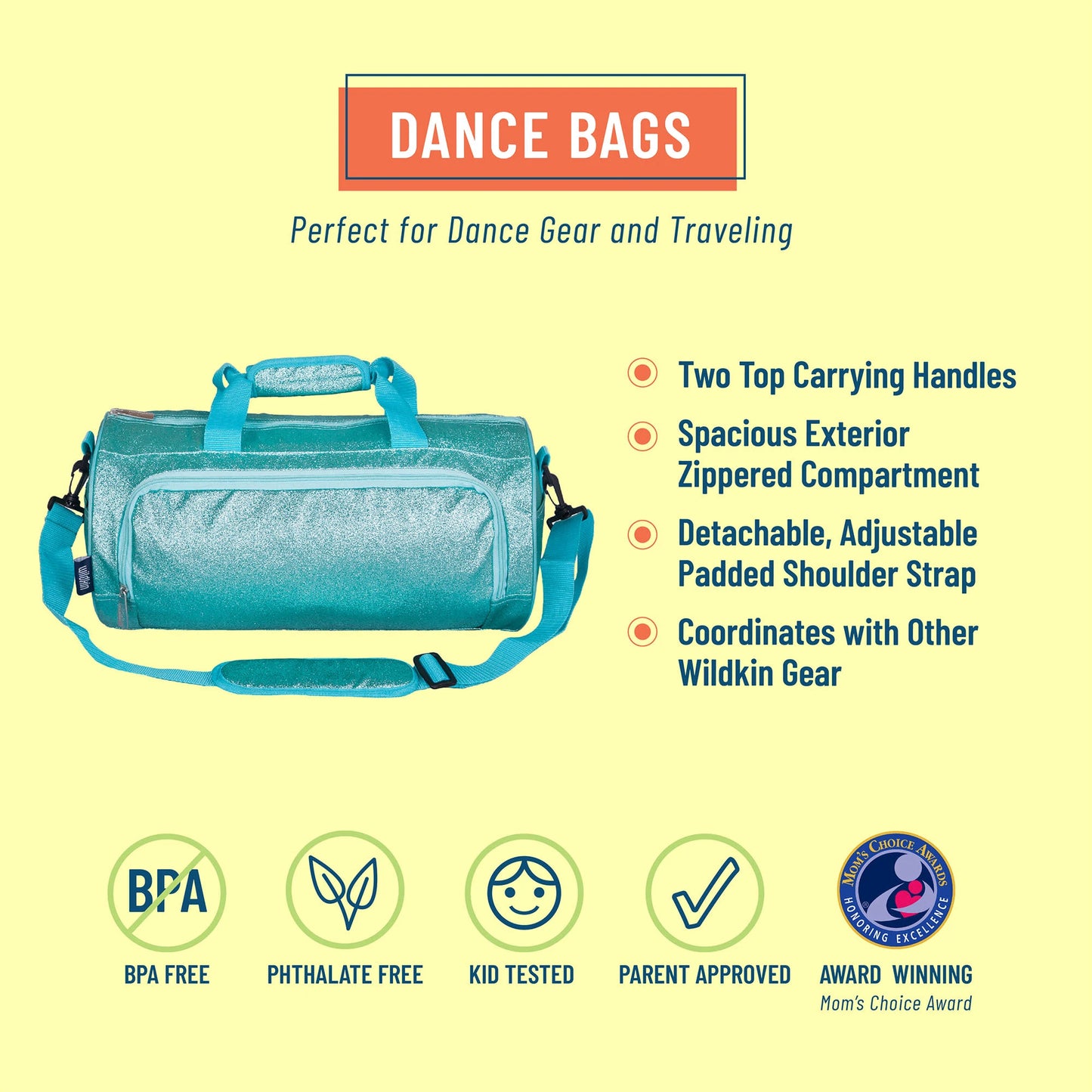 Blue Glitter Dance Bag