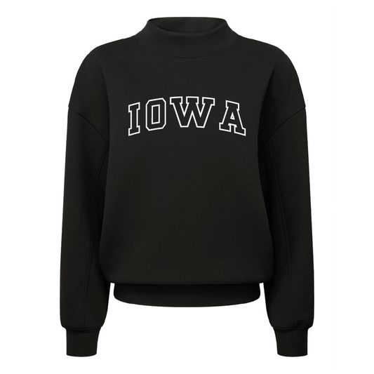 TriDri  Women's Luxe Mock Neck Sweatshirt- Embroidered Game Day