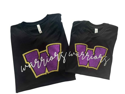 Bella Canvas Triblend Tee- Waukee Warriors (Matte or Glitter)