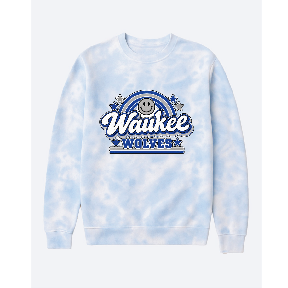 Enza® Tie Dye Fleece Crew