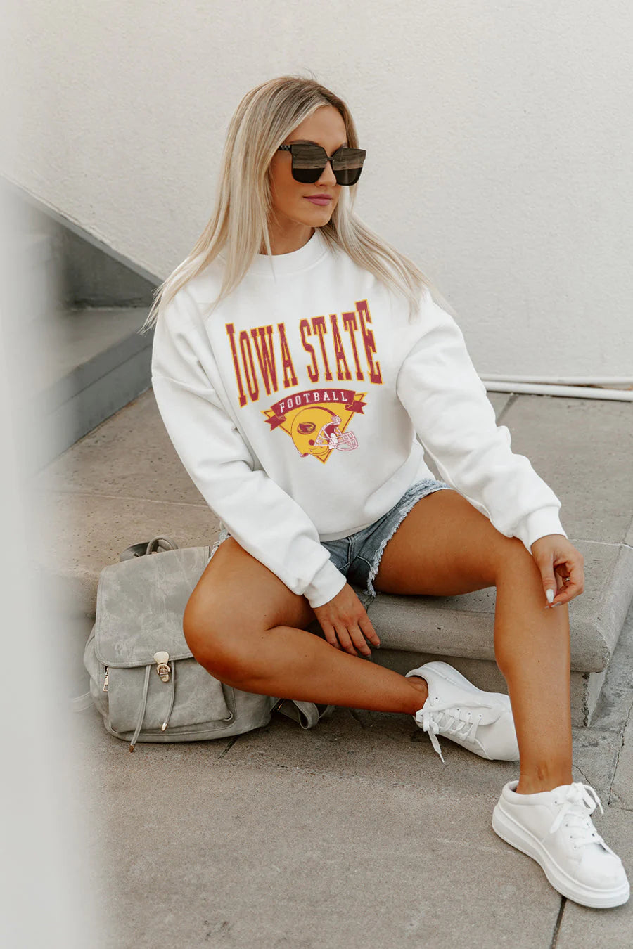 SLOW MOTION PREMIUM FLEECE DROP SHOULDER CREWNECK PULLOVER