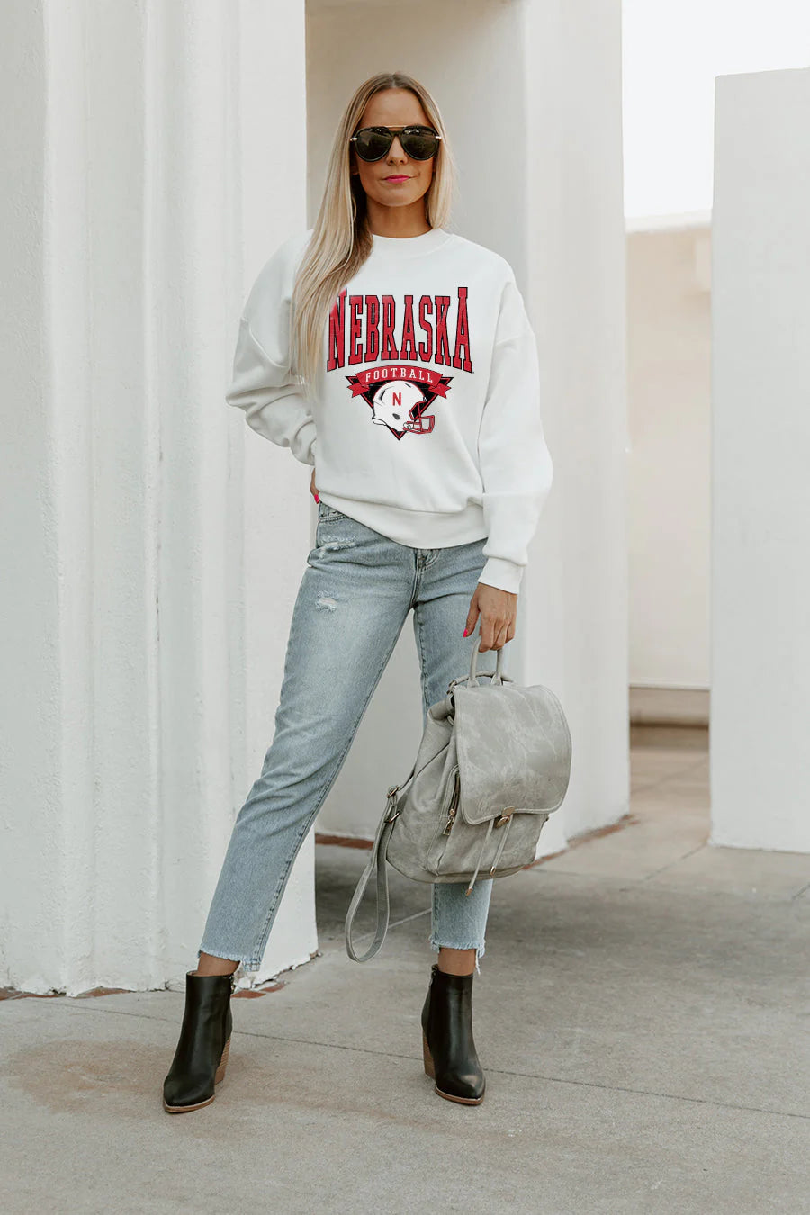 SLOW MOTION PREMIUM FLEECE DROP SHOULDER CREWNECK PULLOVER