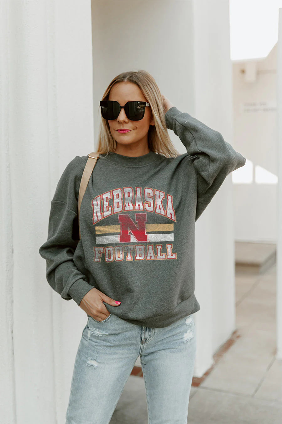 PLAYMAKER PREMIUM FLEECE DROP SHOULDER CREWNECK PULLOVER
