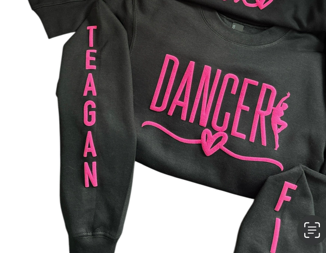 Dance Mom/Dancer Puff Sweatshirt