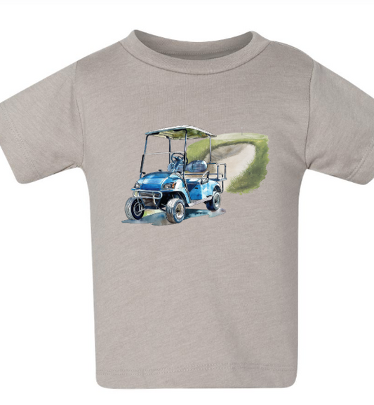 Blue Golf Cart