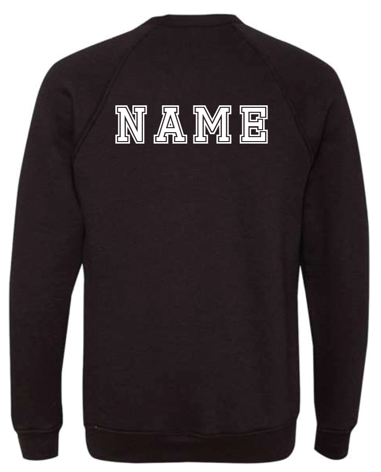 BELLA + CANVAS - Sponge Fleece Raglan Crewneck Sweatshirt- TIGERS XC
