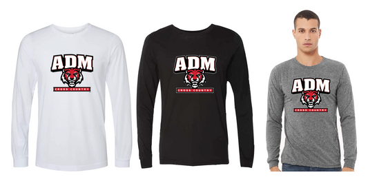 Bella Canvas- Triblend Long Sleeve Tee- ADM Cross Country