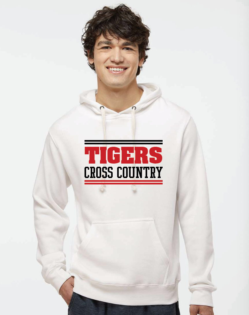 Triblend Fleece Hooded Sweatshirt- Tigers Cross Country
