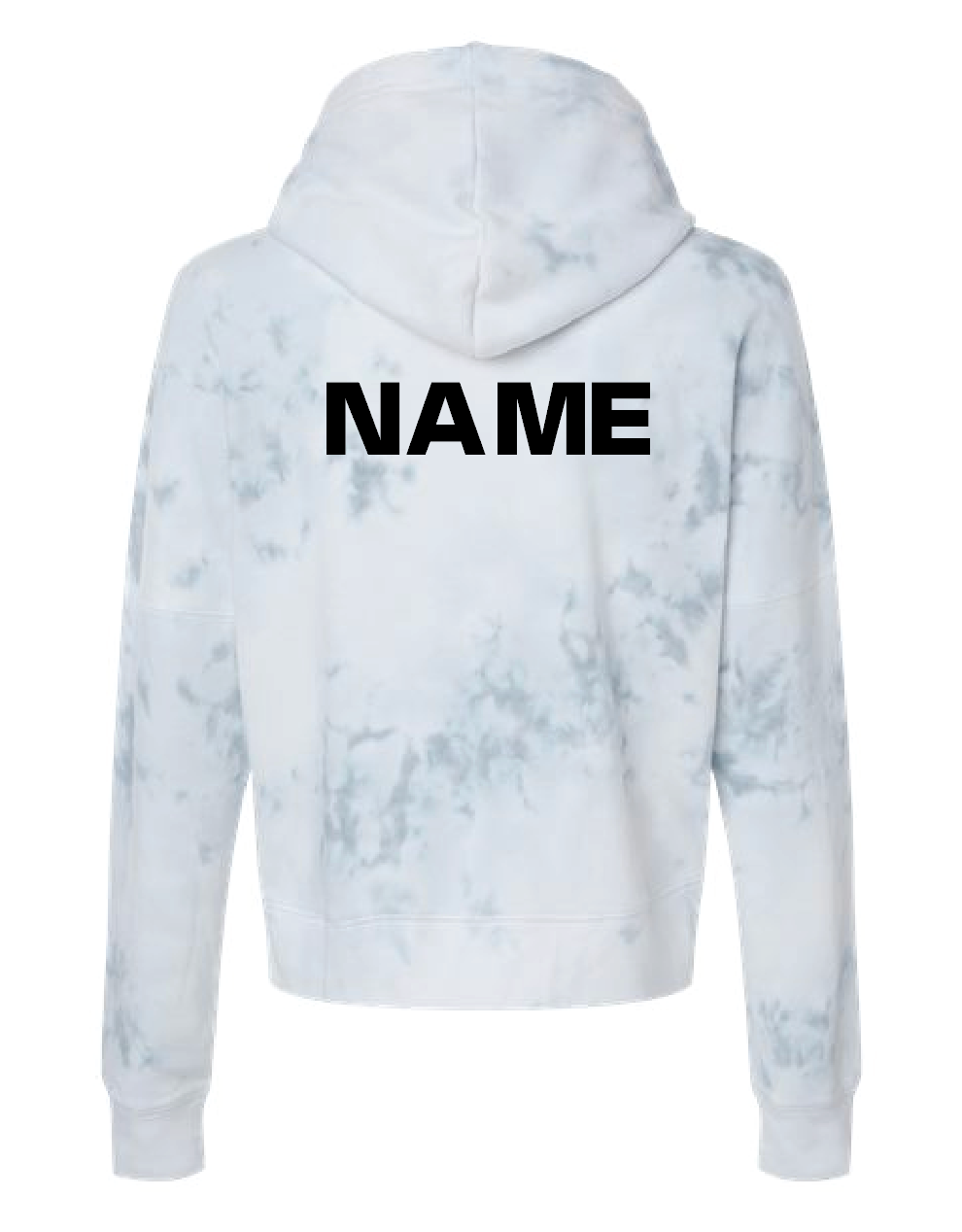Women's Crop Hooded Sweatshirt - Tigers Cross Country Lines