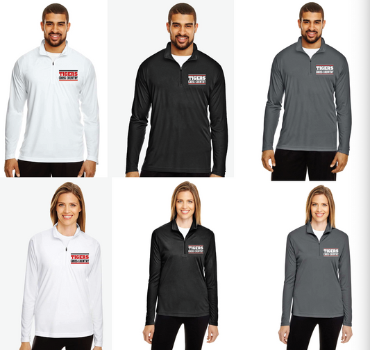 Team 365 - Zone Performance Quarter-Zip Pullover- Tigers Cross Country