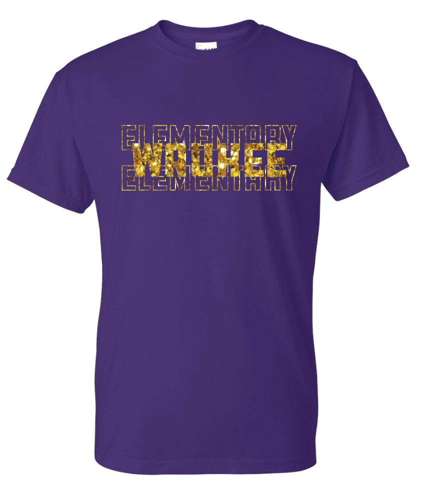 Gildan Unisex DryBlend T Shirt- Waukee Elementary Stacked (Matte or Glitter)