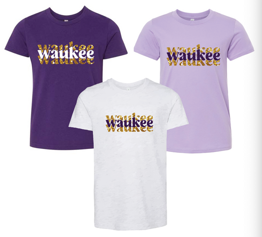 BELLA + CANVAS - Jersey Tee- Waukee Elementary 3 Lines (Matte or Glitter)