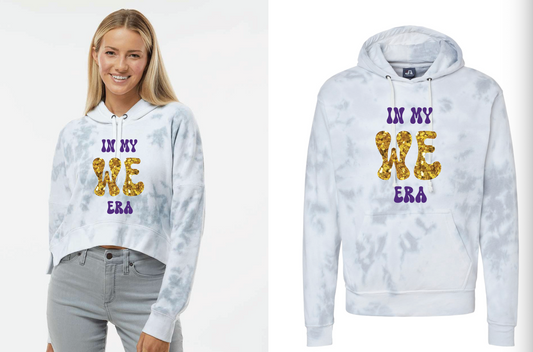 J. America- In my WE era Grey Tie Dye(Matte or Glitter)
