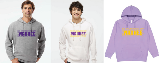 LAT Fleece Hoodie Sweatshirt - Waukee Elementary Stacked