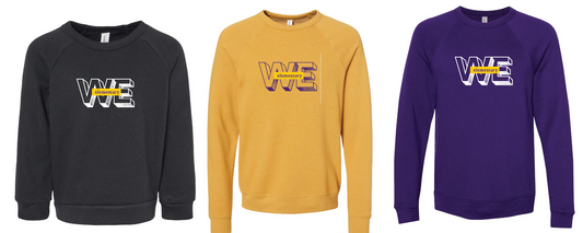 BELLA + CANVAS - Sponge Fleece Raglan Crewneck Sweatshirt- WE elementary
