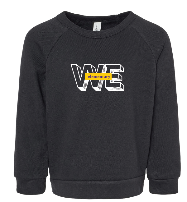 BELLA + CANVAS - Sponge Fleece Raglan Crewneck Sweatshirt- WE elementary