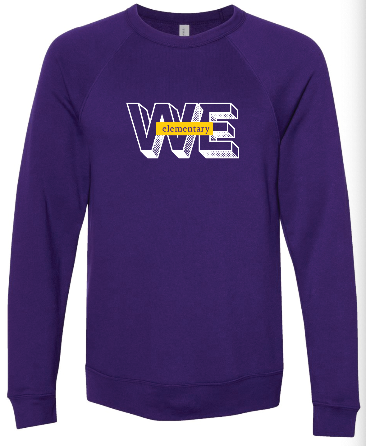 BELLA + CANVAS - Sponge Fleece Raglan Crewneck Sweatshirt- WE elementary