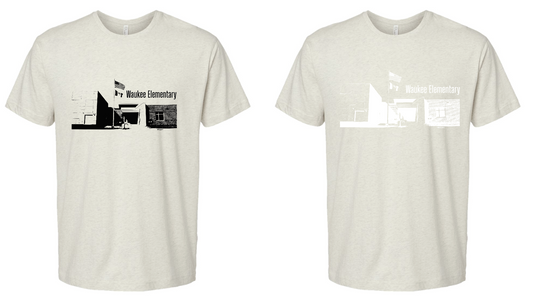LAT- Unisex Fine Jersey Tee- Waukee Elementary Building