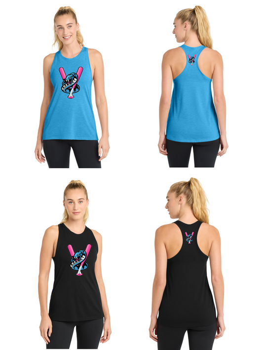 Sport-Tek® Women's PosiCharge® Tri-Blend Wicking Tank- Vipers