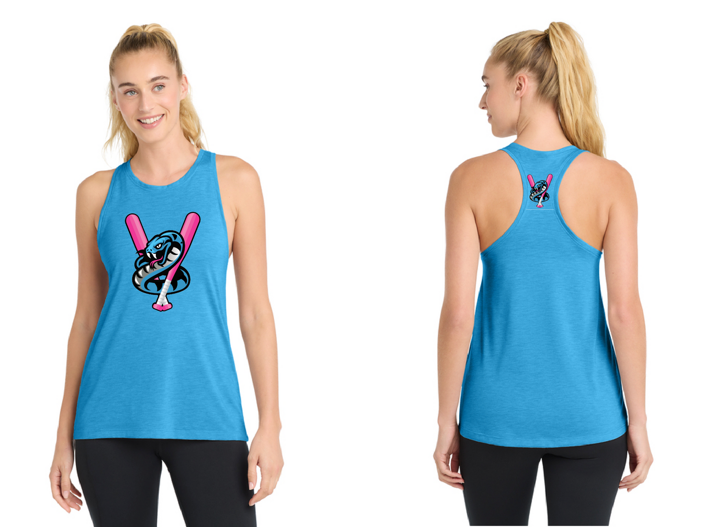 Sport-Tek® Women's PosiCharge® Tri-Blend Wicking Tank- Vipers