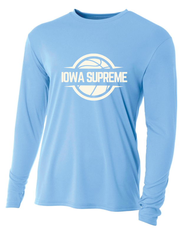 A4® Cooling Performance Long Sleeve Crew- Iowa Supreme