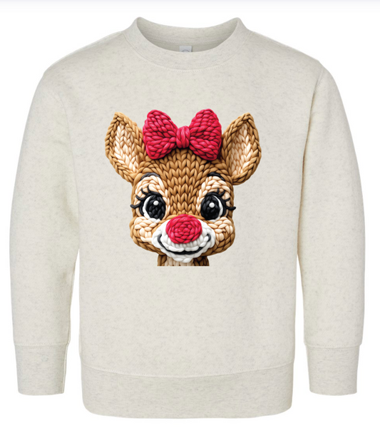 Rudolph With Red Bow