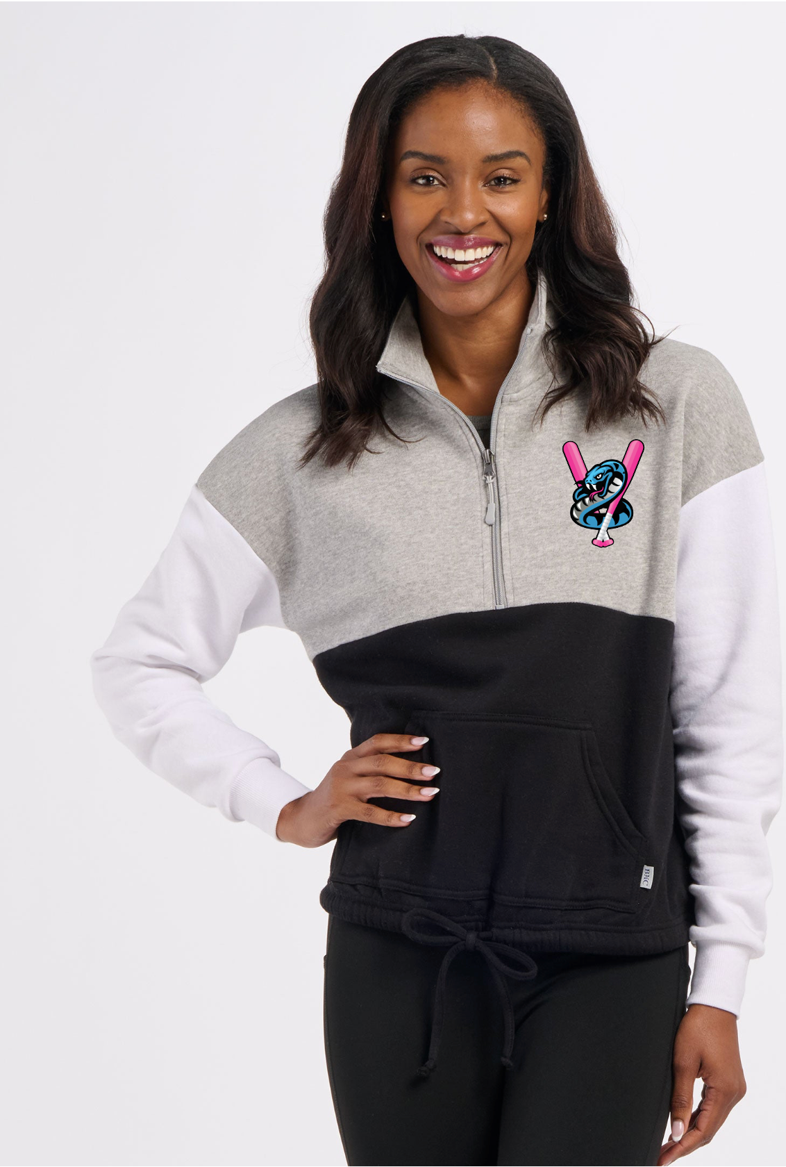 Boxercraft® Women's Fleece Colorblock 1/4 Zip